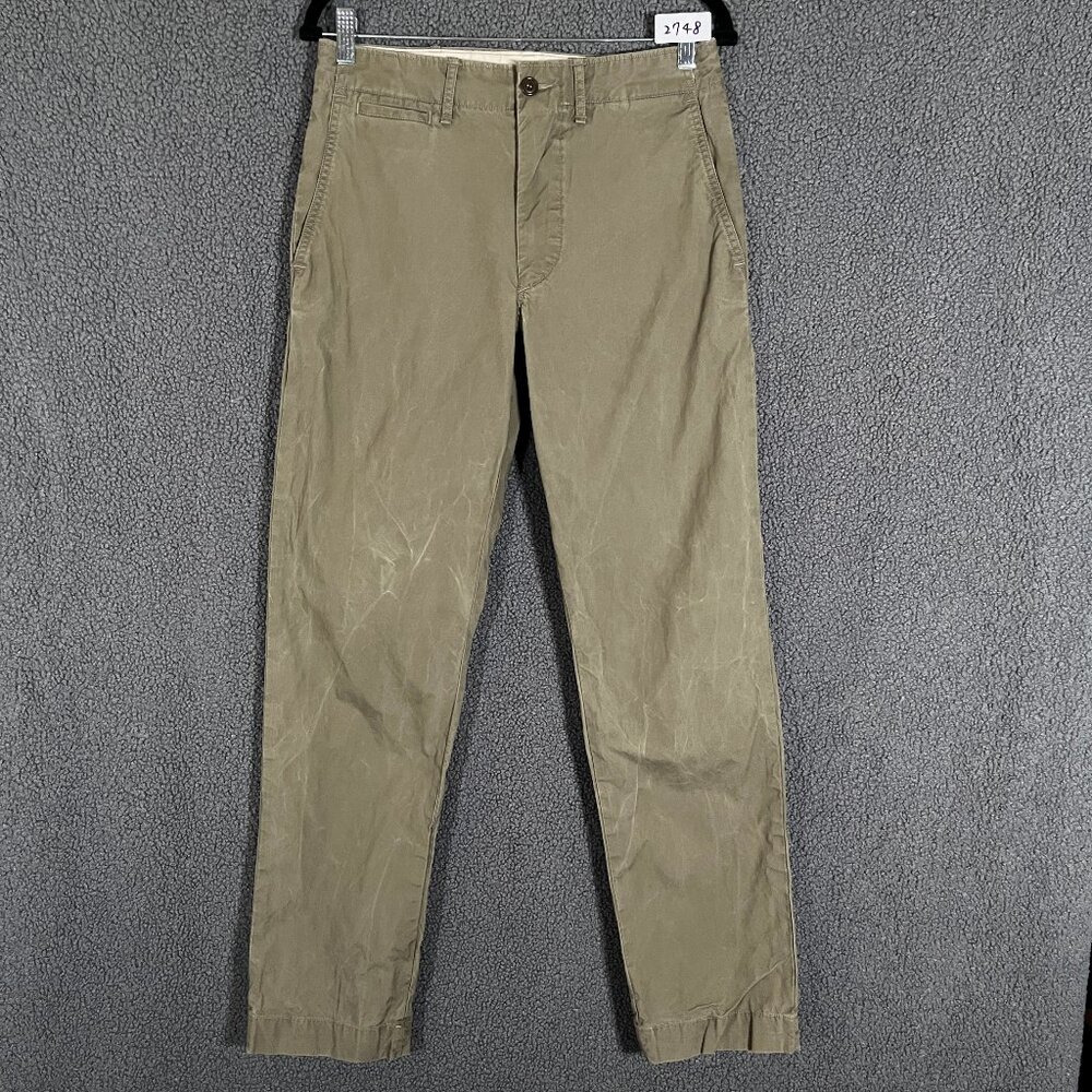 Buck Mason Twill Officer Trousers Pants - Men's Size 29*31 - Green